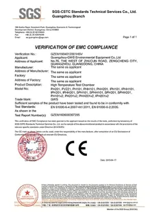 220V High Temperature Chamber (2 units included) - EMC Report and Certification