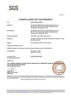 GC-LVD Certificate