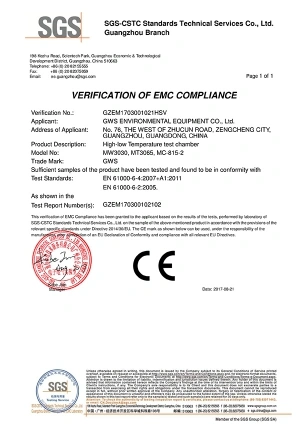 Mini (220V MC) - EMC Certificate